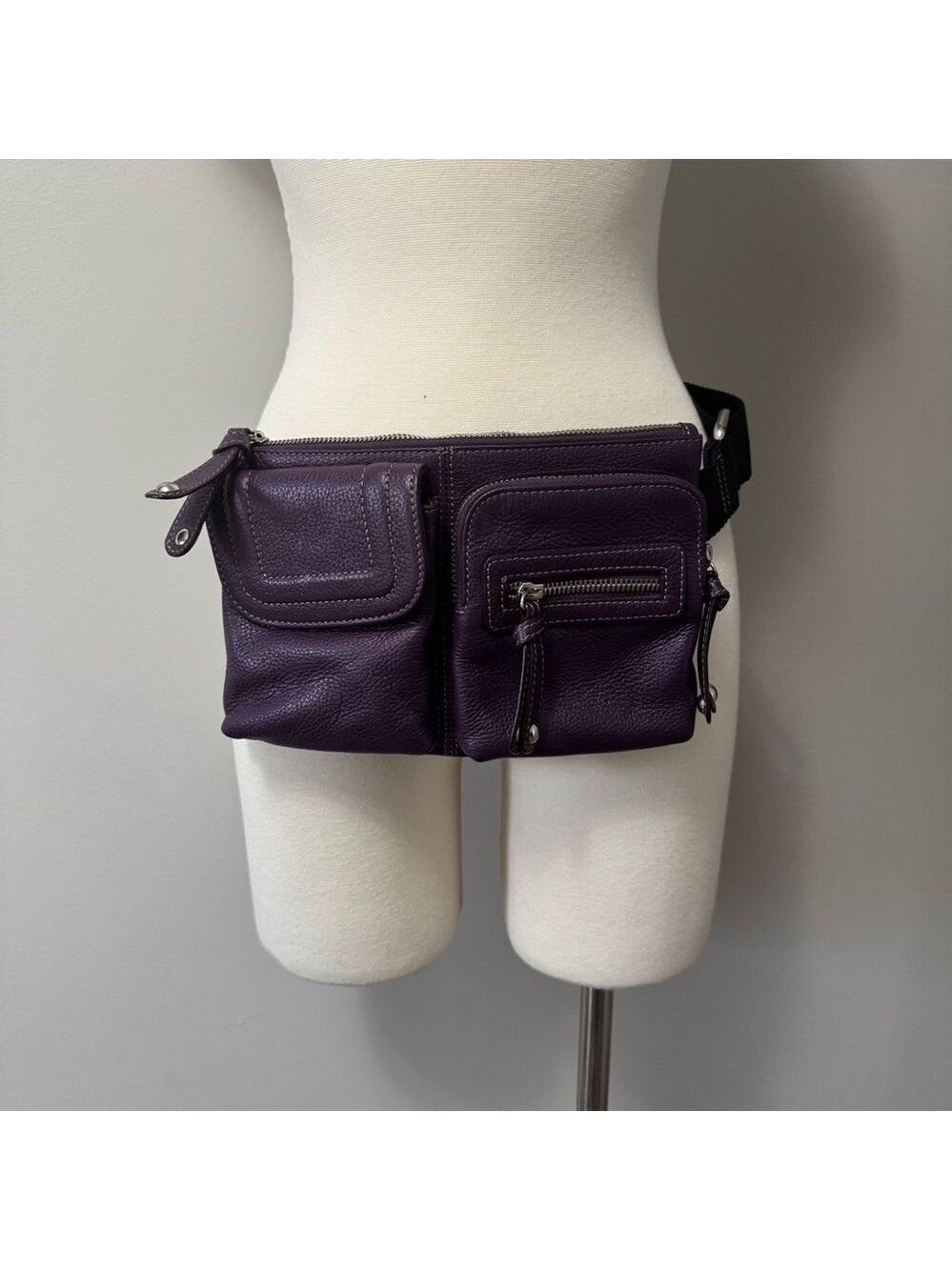 Danier Purple Belt  Bag